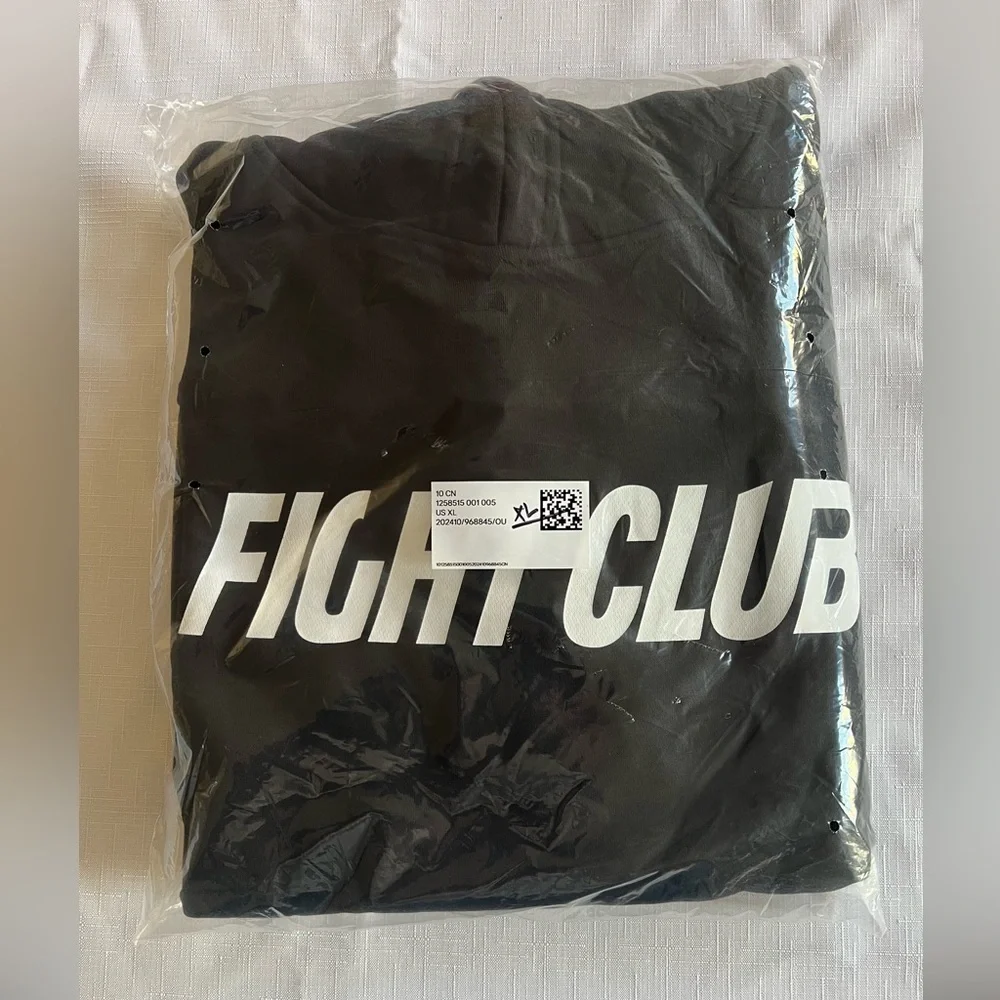 FIGHT CLUB Sleeveless MUSCLE HOODIES Licensed NEW WITH TAG, S, M, XL NWT - Picture 7 of 13